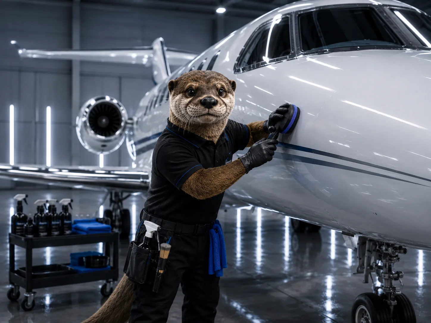 Flugzeug Aufbereitung – Motiv 1